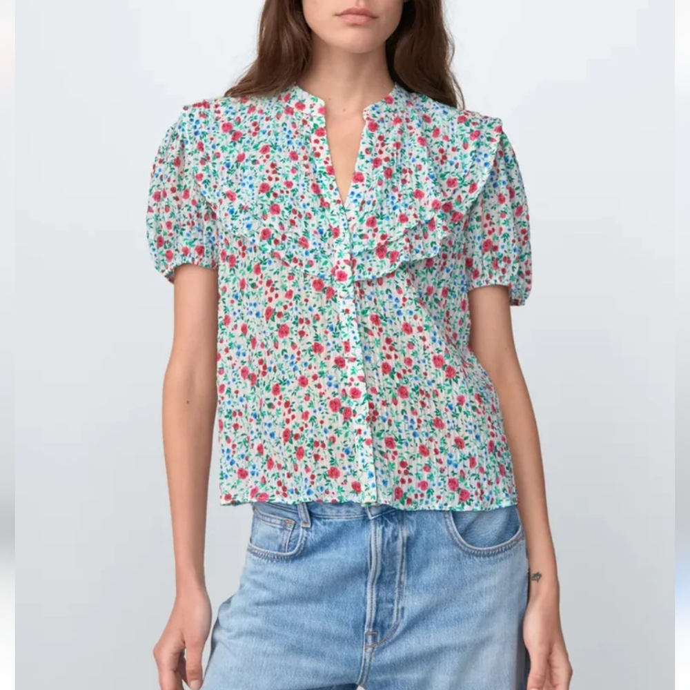 Zara Floral Print Top